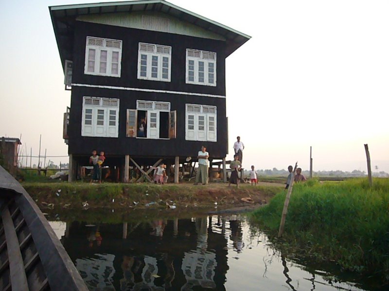 Travel - Myanmar - Inle Lake - Second Boat Trip - The Drivers Village - Drivers Family House and Fields